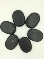 Personal Large Massage Stone Set Basalt Hot Rocks Stones, 2.36 In 3.15 In,Black,