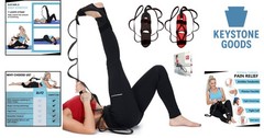 Foot & Calf Fascia Stretching Strap for Plantar Fasciitis & Flexibility