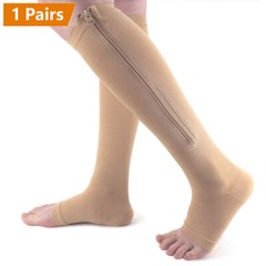 Alignment Socks Massage Open Toe 20-30mmHG Stocking Health Care Yoga Gym Foot