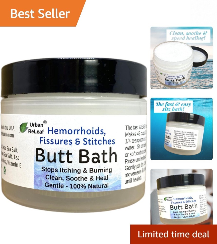 Easy Sitz Bath for Hemorrhoids and Fissures – Aloe Vera & Tea Tree Oil, 4 Oz