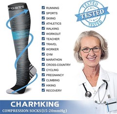 Knee High Compression Socks for Cycling & Running – 15 Color Options Available