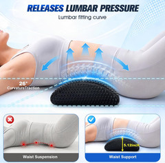 Lumbar Support Pillow,Ergonomic Memory Foam Lumbar Pillow for Chair and Bed ,Low