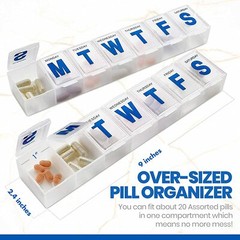 MEDca Weekly Pill Organizer- Extra Large Vitamin Container
