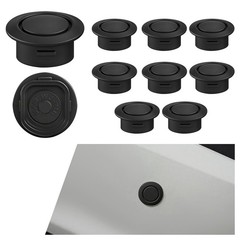 Car Rear Bumper Plug 10PCS Black Radar Hole Fit Front and Rear Sensor