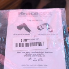 Bracesox Knee Undersleeve Cotton Lycra Supplex Powderdry for Brace Comfort