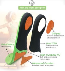 Breathable Orthopedic Sole Insoles Correction Flat Foot High Arch Insert Support