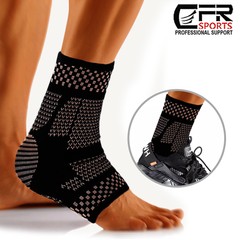 COPPER Plantar Fasciitis Arch Support Compression Ankle Heel feet Brace Sock HG