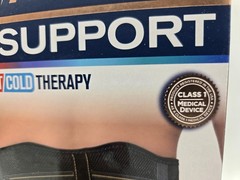 NEW Copper Fit Rapid Relief Back Support Belt 3-in-1 Hot Cold Therapy Brace OSFM