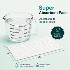 Bedside Commode Liners with Absorbent Pads Bulk Pack, 200 Liners + Pads for E…