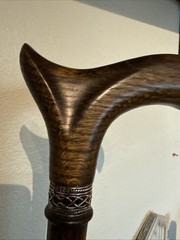Asterom Walking Cane Handmade, Ergonomic, Wooden NEW Beautiful Wood Grain Classy