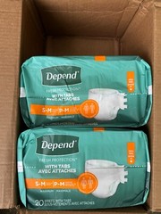 Depend Fresh Protection With Tabs, Incontinence Briefs, Unisex, S-M, 60ct
