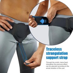 Inguinal Hernia Belt Men Post Surgery Support Truss Groin Adjustable Straps Band