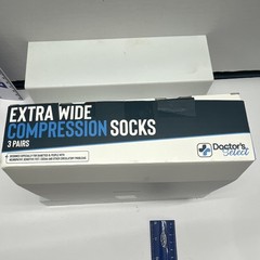 Doctor’s Select Extra Wide Compression Socks/Hose, 3 Pairs, Multicolor