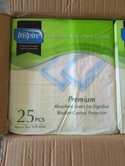 10-Pack Inspire Premium Absorbent Liners (250 Count) Case