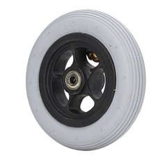 6in Electric Wheelchair Wheel Noiseless Aluminum Alloy Hub Rubber Inflatable BEA