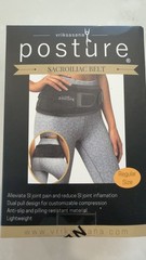 Vriksasana Posture Sacroiliac Hip Belt | Petite Black, 26in – 31in