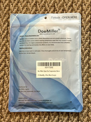Doc Miller Open Toe Compression Socks 15-20mmHg 1 Pair Black Large size NEW