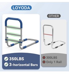 Loyoda Bed Safety Rails Handrail Grab Bar Bedside Handrail for Elderly Assist