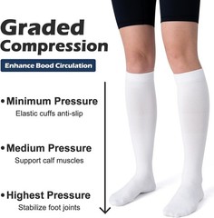 Enhanced Comfort 20-30 mmHg Compression Socks Ideal for Athletic and Daily Wear