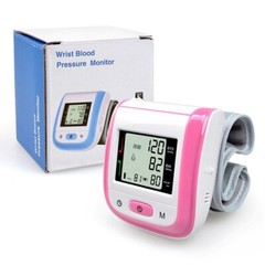 New Automatic Wrist LCD Digital Wrist Blood Pressure Cuff Meter Counter 5 Color
