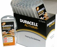 Duracell Activair Hearing Aid Batteries: Size 13 (80 Batteries)
