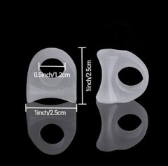 🦶 2pcs (1 Pair) Silicone Gel Toe Separator Looped Spreader for Foot Pain Relief