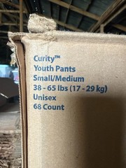 Covidien Curity Youth Pants Small/Medium 38-65 lbs Unisex 68 Count Ref 70073A Se