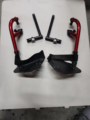 Quickie Iris Tilt-In-Space Manual Wheelchair Footrest With RECEIVERS