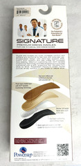 Powerstep Signature Leather Orthotic Supports 3/4 Length Insoles Size – E