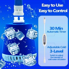Knee Cold Compression Machine Portable Ice Therapy Quiet Pump Support