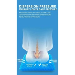 Honeycomb Gel Seat Cushion 2.5 cm Thick | Cooling, Orthopedic Support