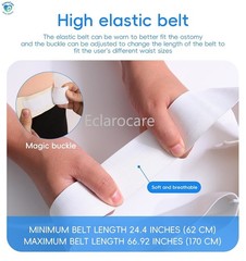 Bladder Lumbar Side Pocket Day/Night Set Latex Material Colostomy bags Reusable