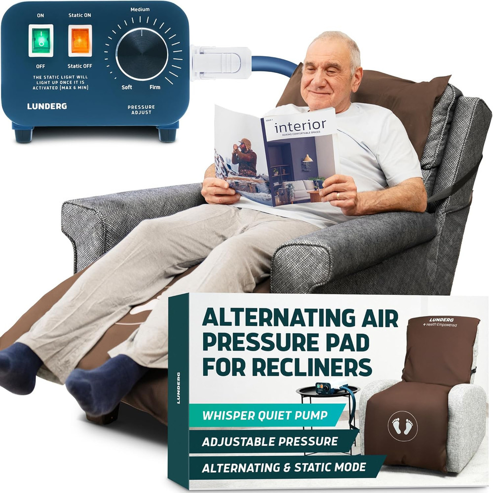 Alternating Air Pressure Pad for Recliner Chair – Pressure Relief Cushion Topper