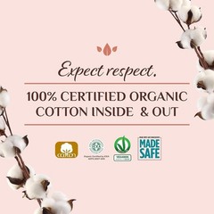 Unscented Organic Cotton Postpartum Pads – Comfort & Leak Protection, 12 Count