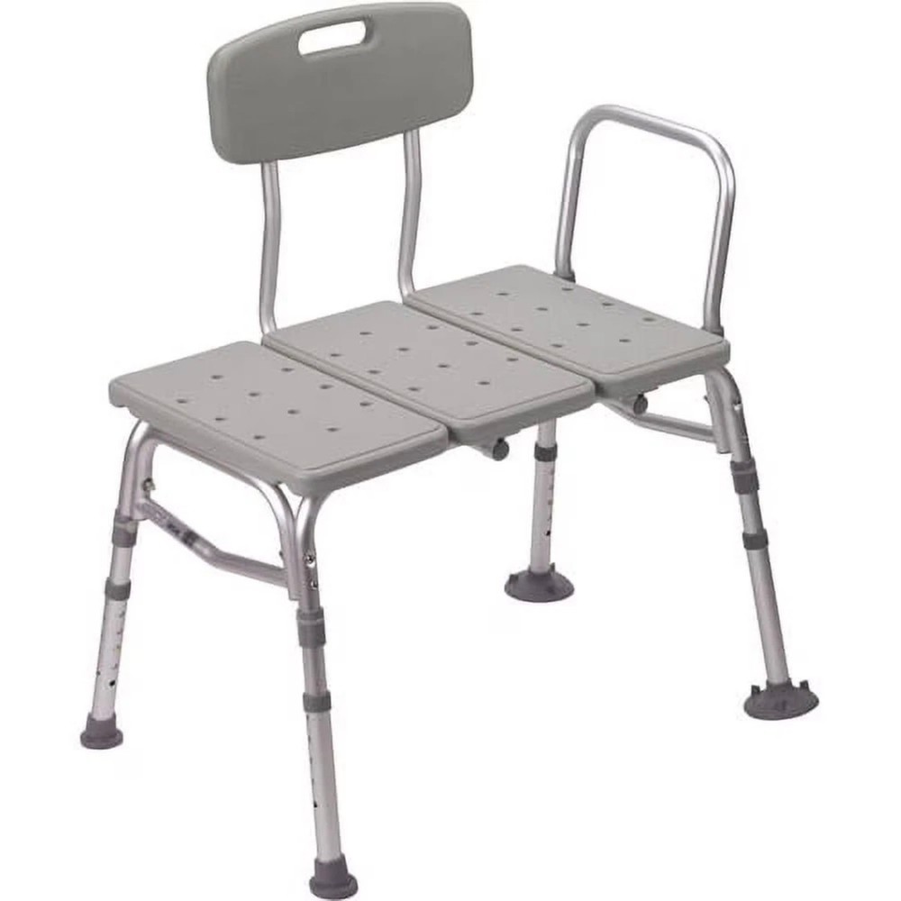 Guardian G3-100KBX1 Transfer Bench w/ Back 400 lb Capacity Adjustable Height