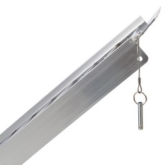 7FT Wheelchair Ramp 600LBS Capacity 84“Lx28.7“W Non-Skid Aluminum Access Ramp