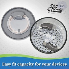 DryCaddy Portable Hearing Aid Earbuds Dryer Humidifier w/ UV Sanitizing Light