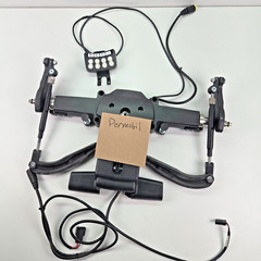 Permobil ICS Switchbox Armrest Mount Brackets Assembly Swivel Arms F3 F5 M3 M300
