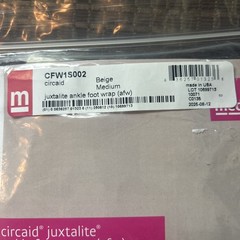 Medi Circaid Juxtafit Ankle Foot Wrap (afw) Medium Beige CFW1S002 NIP Lot Of 2