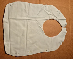 NEW Adult Bib/Clothing Protector double thick seafoam Quilted Reversible 19 x13