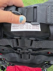 VGUC Etac Convaid Cruiser CX – 14 Special Needs Stroller Wheelchair Red & Black