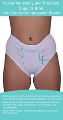Vulvar Varicosity and Prolapse Support Brief Groin Compression Bands MADE IN USA