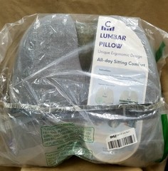 Sealed In Bag Cushion Lab Extra Dense Lumbar Pillow Support Heather Gray