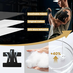 Precut Kinesiology Tape for Shoulder (20 Pcs) – Waterproof Breathable Athleti, E