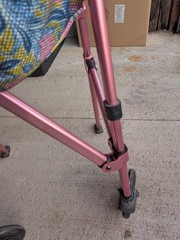 Able Life Space Saver Lightweight Folding Mobility Rolling Walker – Regal Rose