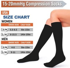 3X Diabetic Compresssion Socks for Neuropathy Swollen Bariatric Lymphedema Sox