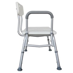 Adjustable Shower Chair Bath Seat Tub Transfer Bench with Armrest and Back