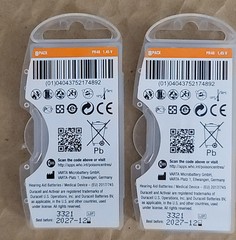 Duracell Activair Hearing Aid 13. Lot Of 2