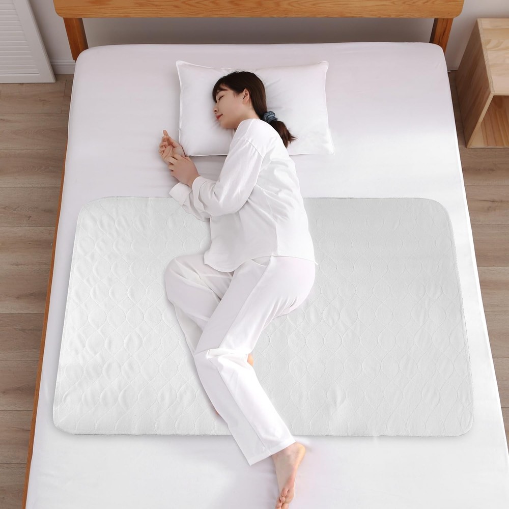 2 Pack 34×52 Inch Waterproof Bed Pads for Incontinence Washable Large