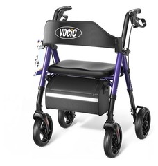 VOCIC Walkers for Seniors, Z21 Rollator Walker with Seat Supports 350lb